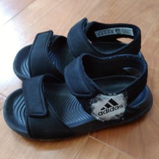 アディダス(adidas)のアディダス☆ サンダル １４センチ ブラック(サンダル)