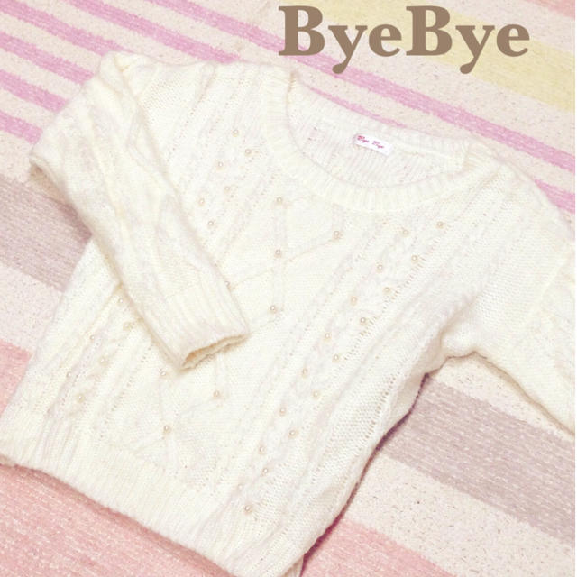 ByeBye(バイバイ)のパール付きニット❁ レディースのトップス(ニット/セーター)の商品写真