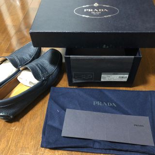 プラダ(PRADA)の【目立った傷や汚れなし】PRADAネイビースリッポン(スリッポン/モカシン)