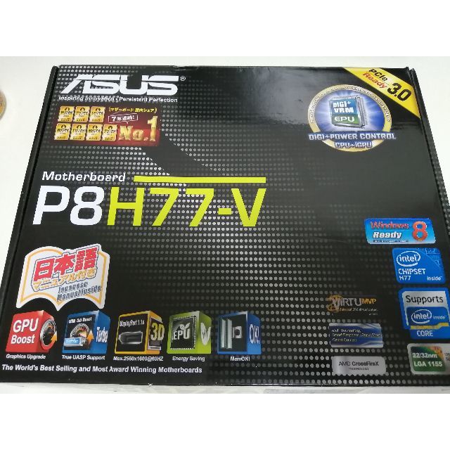 ASUS(エイスース)の【ジャンク品】ASUS P8H77-V マザーボード スマホ/家電/カメラのPC/タブレット(PCパーツ)の商品写真