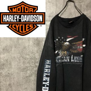 ハーレーダビッドソン(Harley Davidson)の【ひぃ様専用☆】ハーレーダビッドソン☆サイドプリントイーグルプリントロンT(Tシャツ/カットソー(七分/長袖))