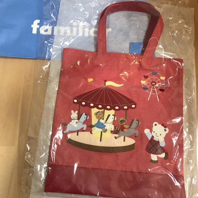 familiar(ファミリア)のファミリア　デニムバッグ　70周年　⭐︎期間限定値下げ⭐︎ キッズ/ベビー/マタニティのこども用バッグ(トートバッグ)の商品写真