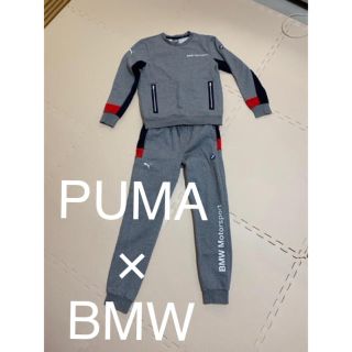 プーマ(PUMA)のプーマ　× BMW スウェット　セットアップ　グレー　s xs 美品(スウェット)