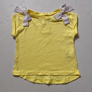 プティマイン(petit main)のプティマイン♡リボンTシャツ　90(Tシャツ/カットソー)