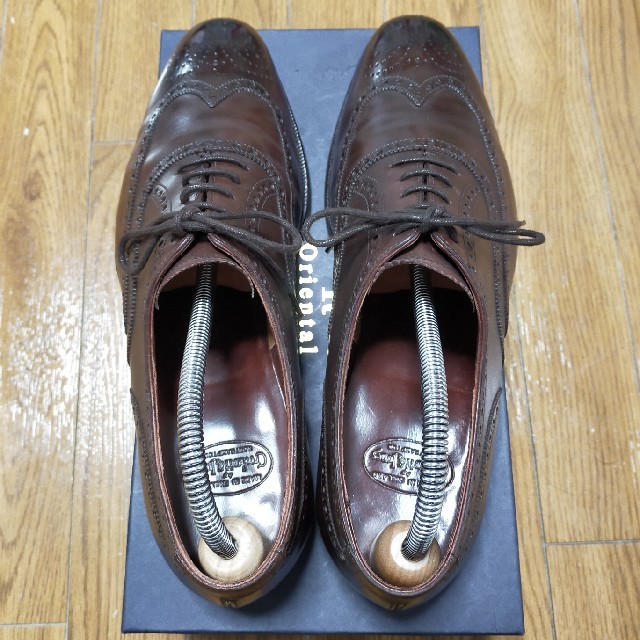 Crockett&Jones(クロケットアンドジョーンズ)のCROCKETT&JONES CLIFFORD ダークブラウン ウイングチップ メンズの靴/シューズ(ドレス/ビジネス)の商品写真