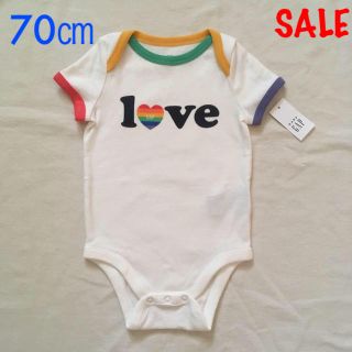 ベビーギャップ(babyGAP)のSALE『新品』babyGap 半袖ボディ 70㎝(肌着/下着)