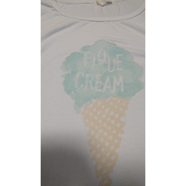 gelato pique(ジェラートピケ)のジェラートピケ アイスクリーム Tシャツ ブルー レディースのトップス(Tシャツ(半袖/袖なし))の商品写真