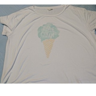 ジェラートピケ(gelato pique)のジェラートピケ アイスクリーム Tシャツ ブルー(Tシャツ(半袖/袖なし))