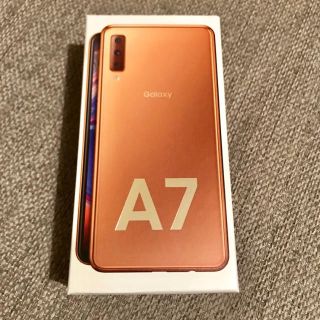 ギャラクシー(Galaxy)の値下げしました　Galaxy A7 本体 ゴールド 楽天モバイル対応(スマートフォン本体)