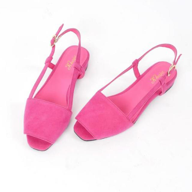 SHIPS for women(シップスフォーウィメン)の  SHIPS for women  Khaju オープントゥサンダル　ピンク レディースの靴/シューズ(サンダル)の商品写真