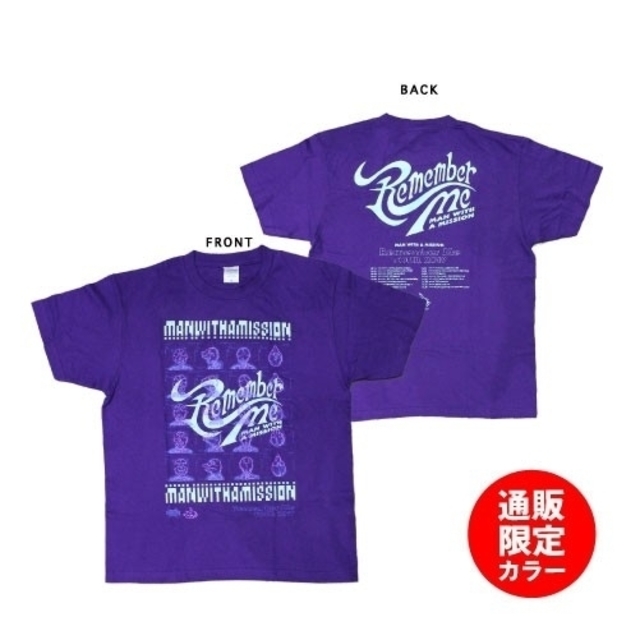 MAN WITH A MISSION　Remember Tシャツ　限定　新品未開