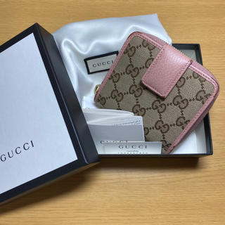 グッチ(Gucci)の最終お値下げ‼️  GUCCI 二つ折り財布　ピンク(財布)