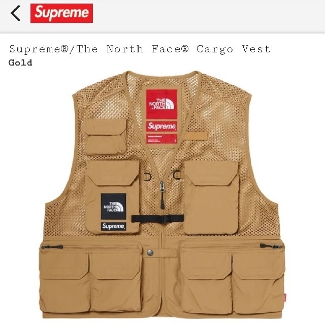 【定価以下】Supreme/TNF Cargo Vest