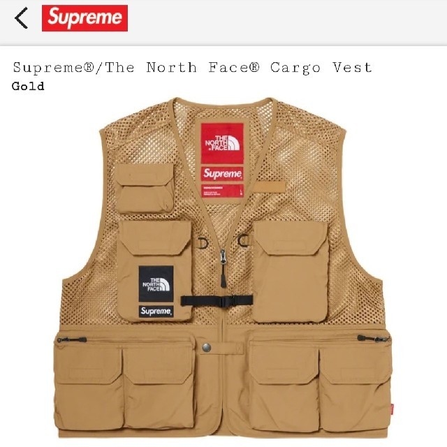 定価以下！Supreme ノースフェイス Cargo Vest ベスト - ベスト