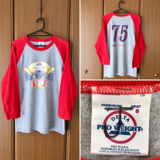 サンタモニカ(Santa Monica)の希少 USA VINTAGE DELTA MoD ラグランTシャツ カットソー(Tシャツ(長袖/七分))