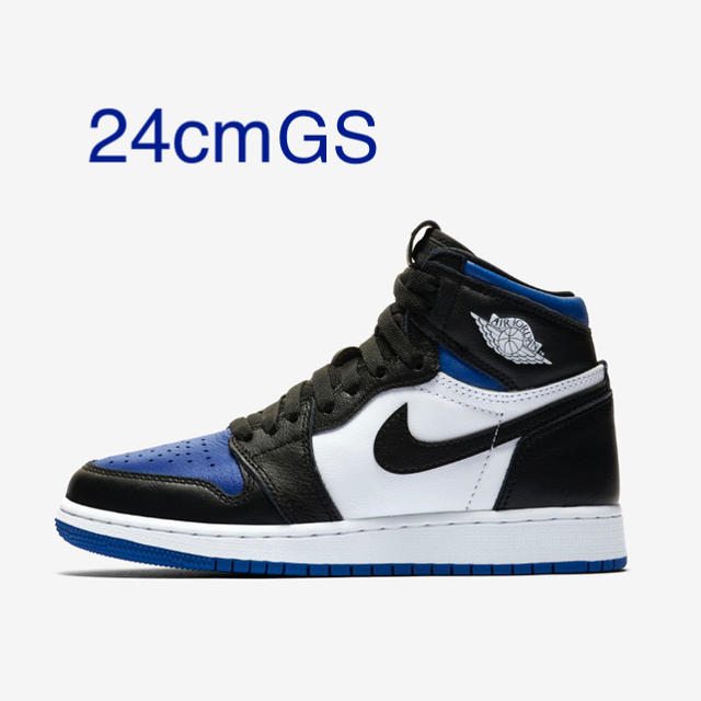 完備購入先NIKE  AIR JORDAN1 ROYAL TOE ジョーダン GS24cm