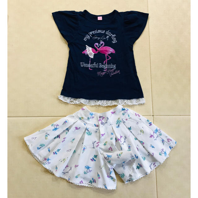 mezzo piano(メゾピアノ)のメゾピアノ mezzo piano  Tシャツ&キュロット M(150) キッズ/ベビー/マタニティのキッズ服女の子用(90cm~)(その他)の商品写真