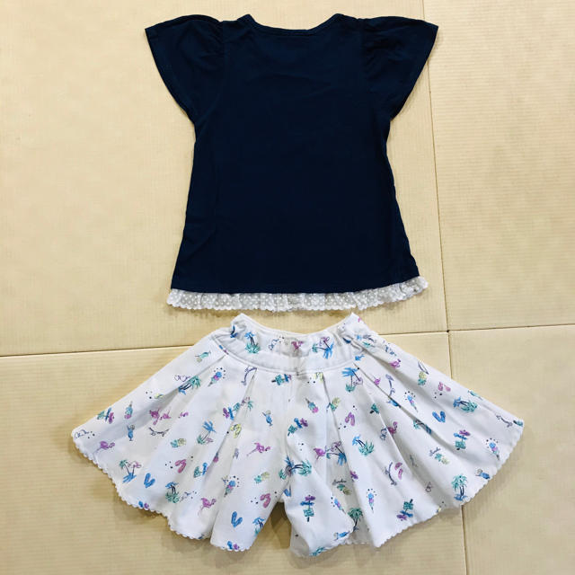 mezzo piano(メゾピアノ)のメゾピアノ mezzo piano  Tシャツ&キュロット M(150) キッズ/ベビー/マタニティのキッズ服女の子用(90cm~)(その他)の商品写真