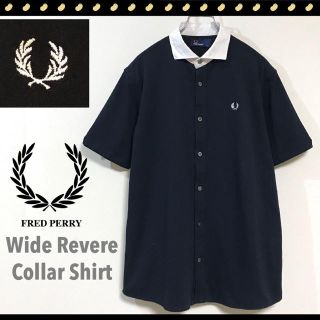 フレッドペリー(FRED PERRY)のフレッドペリー★クレリックシャツ★月桂冠ホワイト刺繍ロゴ★鹿の子★ワイドカラー(シャツ)