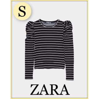 ザラ(ZARA)のS★新品未使用タグ付き★ ZARA ザラ パフスリーブＴシャツ トップス(カットソー(長袖/七分))