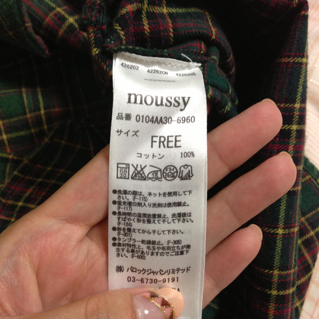 moussy(マウジー)のmoussy♡チェックシャツ レディースのトップス(シャツ/ブラウス(長袖/七分))の商品写真