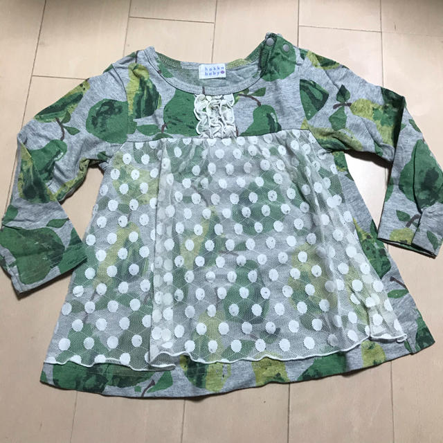 hakka baby(ハッカベビー)のハッカベビー　フルーツ柄チュニック　 キッズ/ベビー/マタニティのキッズ服女の子用(90cm~)(Tシャツ/カットソー)の商品写真