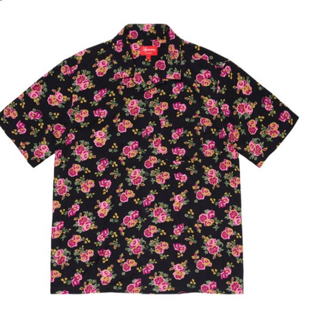 送料無料 L supreme Floral Rayon S/S Shirt