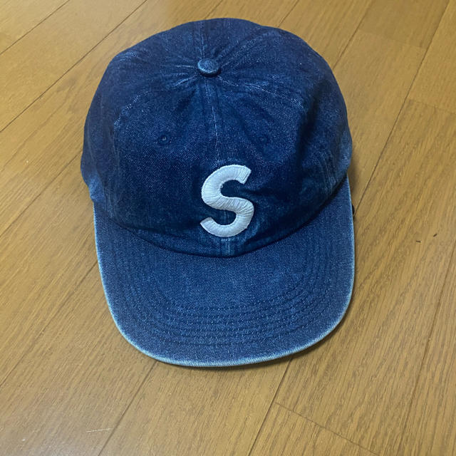 supreme sロゴ　デニム　キャップ