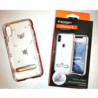 シュピゲン(Spigen)の【purin様専用】iPhoneX spigenケースローズゴールド(iPhoneケース)