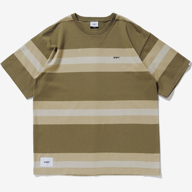 W)taps(ダブルタップス)のM WTAPS VATOS SS TEE OLIVE ボーダー Tシャツ 新品 メンズのトップス(Tシャツ/カットソー(半袖/袖なし))の商品写真