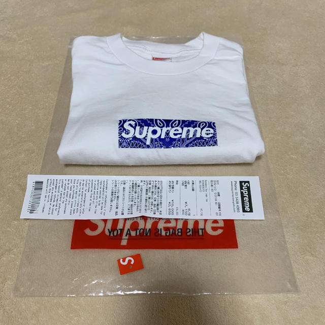 supreme バンダナボックスロゴTシャツ/カットソー(半袖/袖なし)