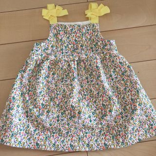 ザラ(ZARA)のZARA 花柄リボンワンピース(ワンピース)