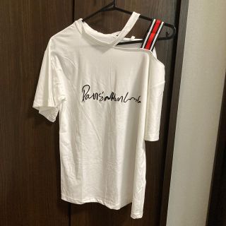 オフショル　白Tシャツ(Tシャツ(半袖/袖なし))