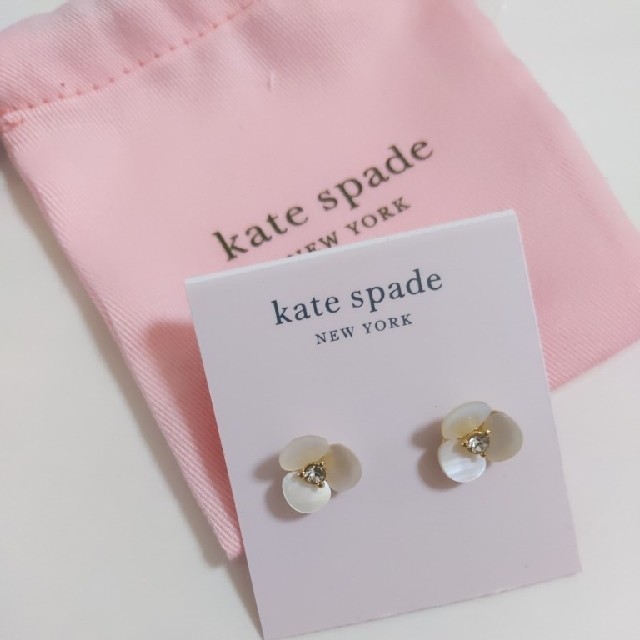 kate spade new york(ケイトスペードニューヨーク)の【新品】kate spade ケイトスペード ピアス ディスコ パンジー  レディースのアクセサリー(ピアス)の商品写真