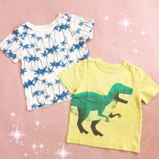 オールドネイビー(Old Navy)の☆OLD NAVYオールドネイビー☆恐竜柄＆ヤシの木柄半袖Ｔシャツセット☆(Tシャツ/カットソー)