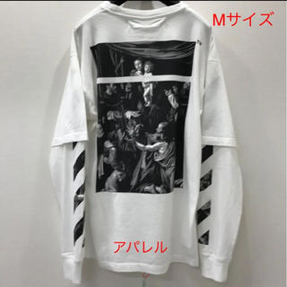 オフホワイト(OFF-WHITE)の新品20SS OFF-WHITE カラヴァッジョ ダブルスリーブ Tシャツ M(Tシャツ/カットソー(七分/長袖))