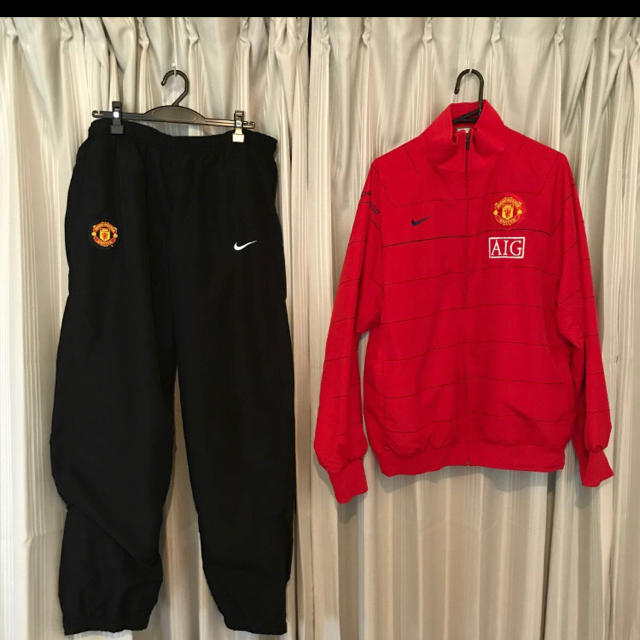 nike ナイキ マンチェスターユナイテッド ジャージ 上下 Lサイズ | フリマアプリ ラクマ