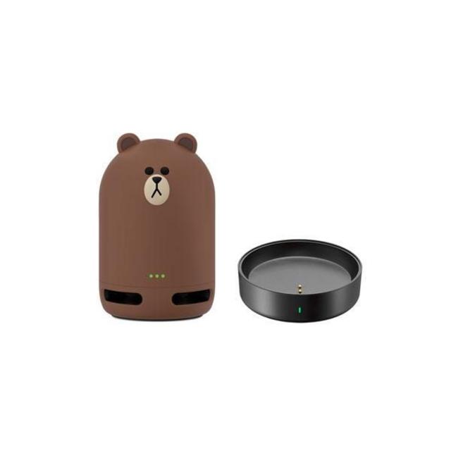 LINE CLOVA FRIENDS MINI BROWN+ Dock セット スマホ/家電/カメラのオーディオ機器(スピーカー)の商品写真