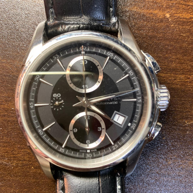 腕時計　Hamilton WR-N-30925 ジャズマスター　黒革