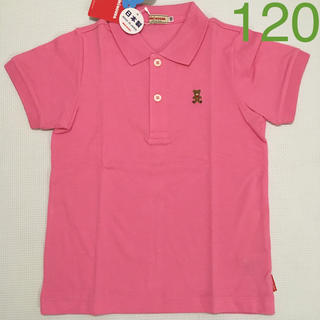 ミキハウス(mikihouse)の新品 ミキハウス 120サイズ ポロシャツ ピンク(Tシャツ/カットソー)