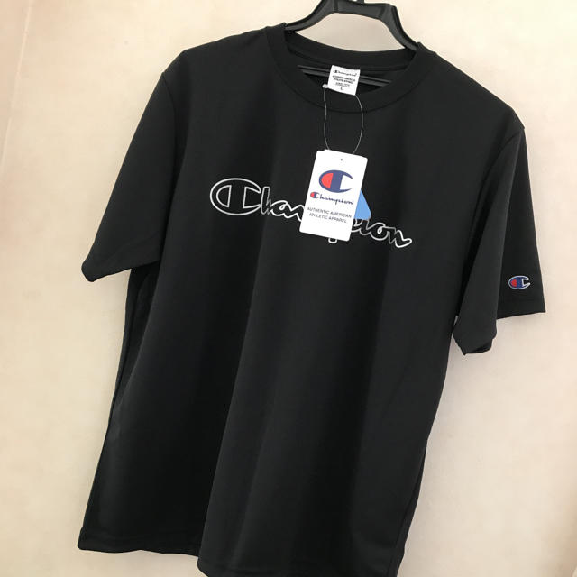 Champion(チャンピオン)の新品❤️チャンピオン 速乾性Ｔシャツ メンズLL ブラック メンズのトップス(Tシャツ/カットソー(半袖/袖なし))の商品写真