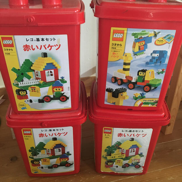 LEGO 赤バケツ　×5つ　まとめ売り | フリマアプリ ラクマ