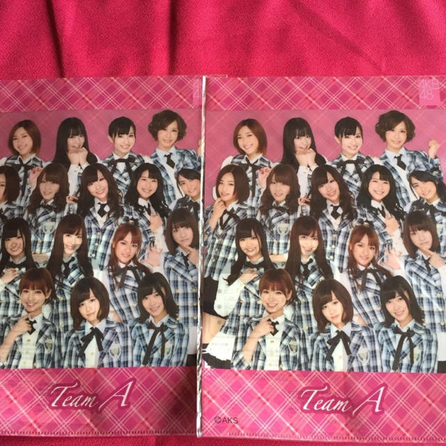 セガ販促用クリアファイル AKB48 チームA 2枚セット 新品 未開封 非売品 エンタメ/ホビーのコレクション(ノベルティグッズ)の商品写真
