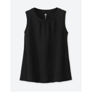 ユニクロ(UNIQLO)のUNIQLO タンクトップ ノースリーブ 130 女の子 スポーツ ドライEX(Tシャツ/カットソー)