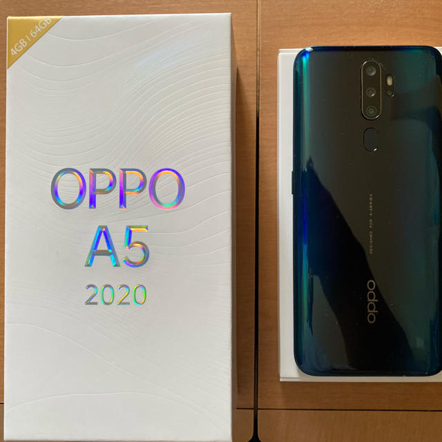 スマートフォン本体oppo A5 2020 グリーン  新品未使用 sim フリー