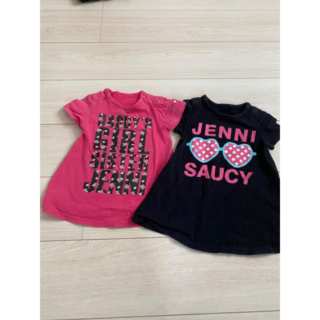 JENNI(ジェニィ)のjenni Tシャツワンピ❤︎2枚セット キッズ/ベビー/マタニティのキッズ服女の子用(90cm~)(Tシャツ/カットソー)の商品写真