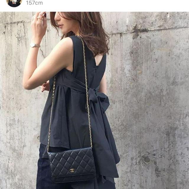 ZARA(ザラ)のcestmignon_mauさんコラボ　切り替えリボンブラウス レディースのトップス(シャツ/ブラウス(半袖/袖なし))の商品写真