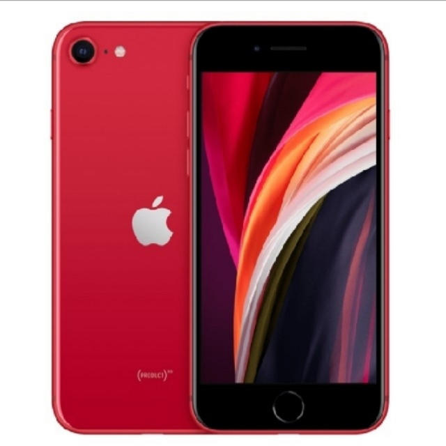 iPhone se2 RED 128GB simフリー 2020年モデルスマートフォン本体