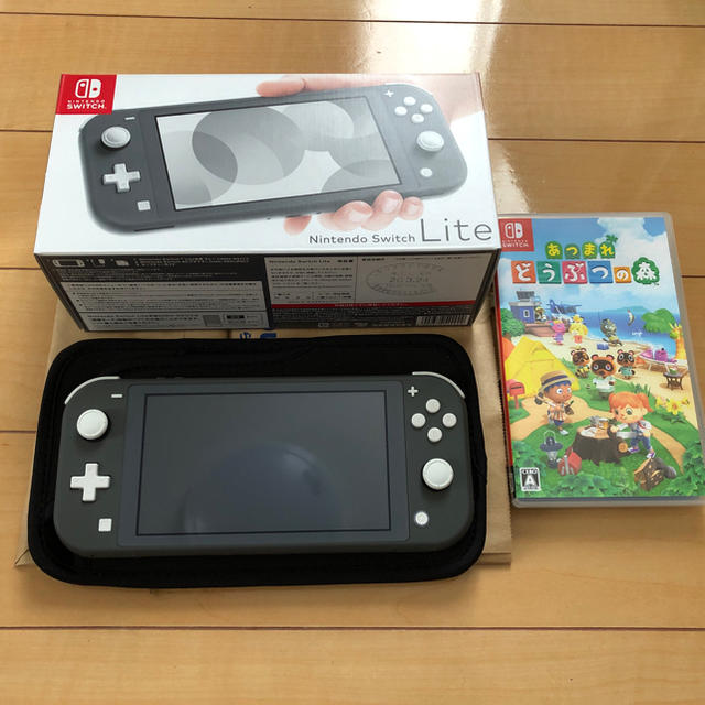 Switchライト グレー あつ森セット   フリマアプリ ラクマ