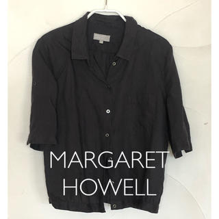 マーガレットハウエル(MARGARET HOWELL)のマーガレットハウエル　麻100% 半袖シャツ(シャツ/ブラウス(半袖/袖なし))
